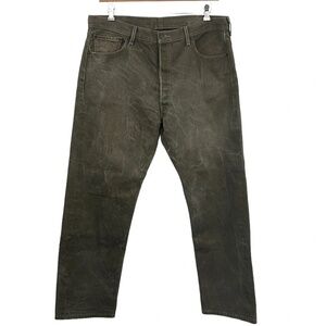 Levis 501‎ Straight Leg Jeans Mens 40x32 Green Denim 100% Cotton Button Fly